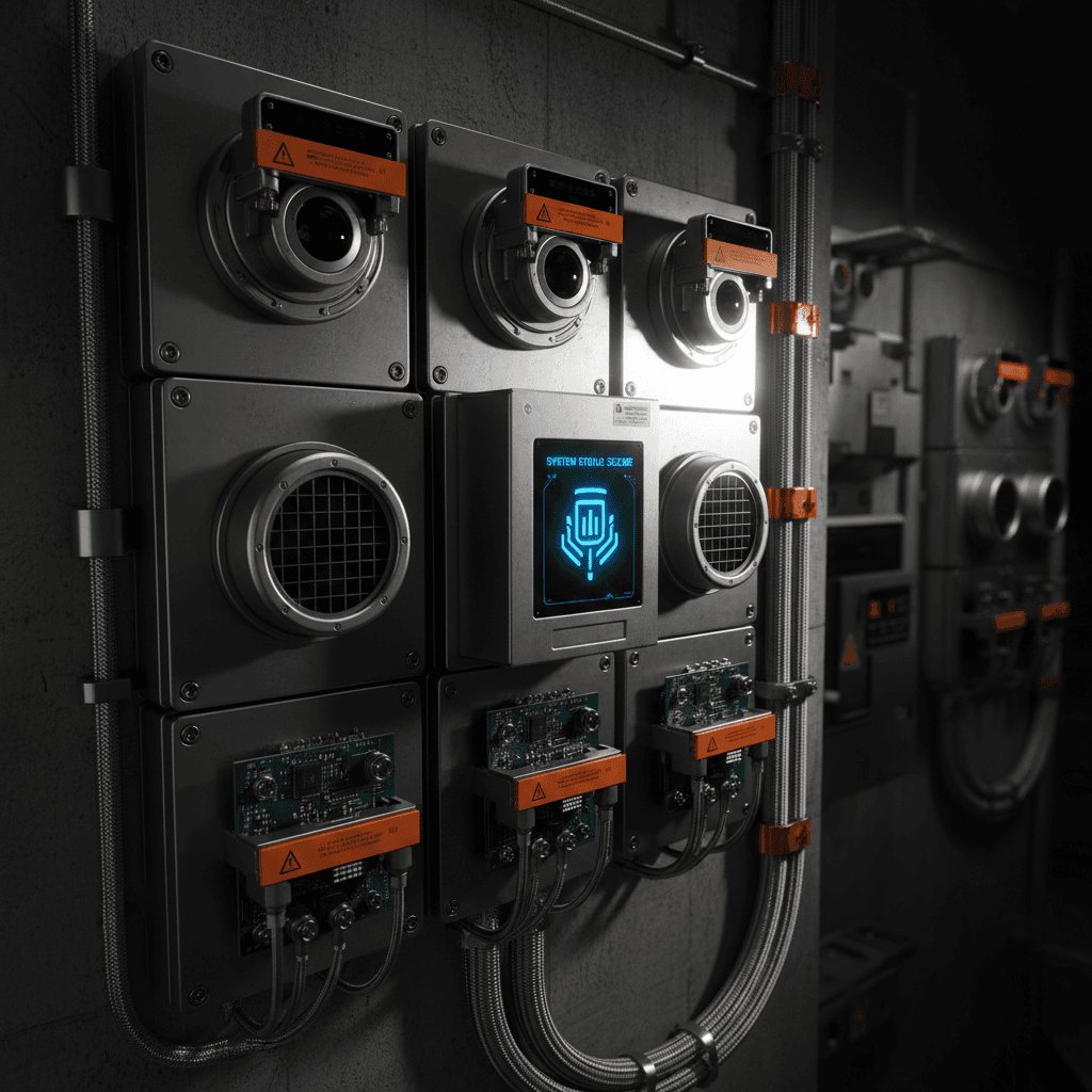 Safety monitoring sensors and equipment installation