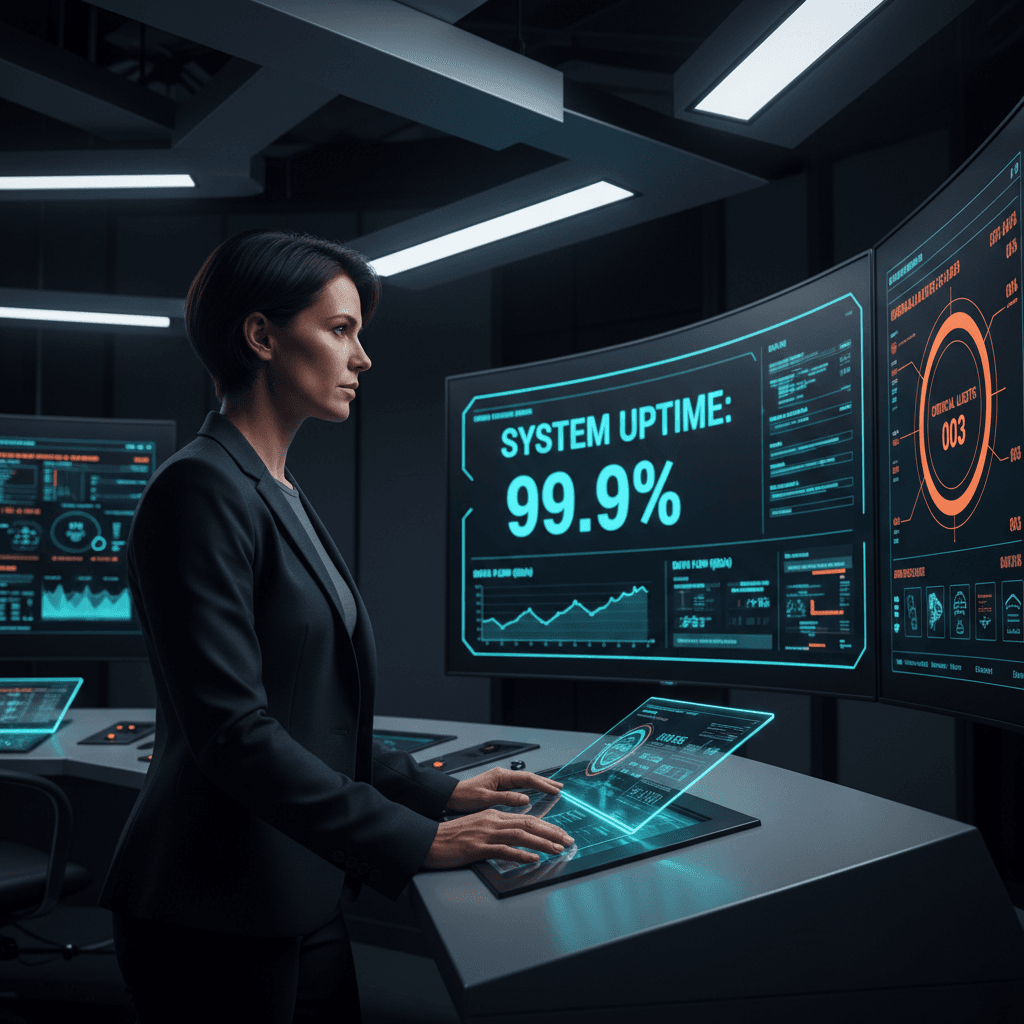 Professional architectural visualization of interconnected infrastructure systems.